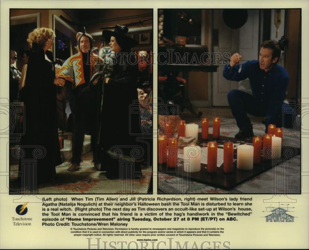 1995 Press Photo Halloween Episode of &quot;Home Improvement&quot; airing on ABC-Historic Images