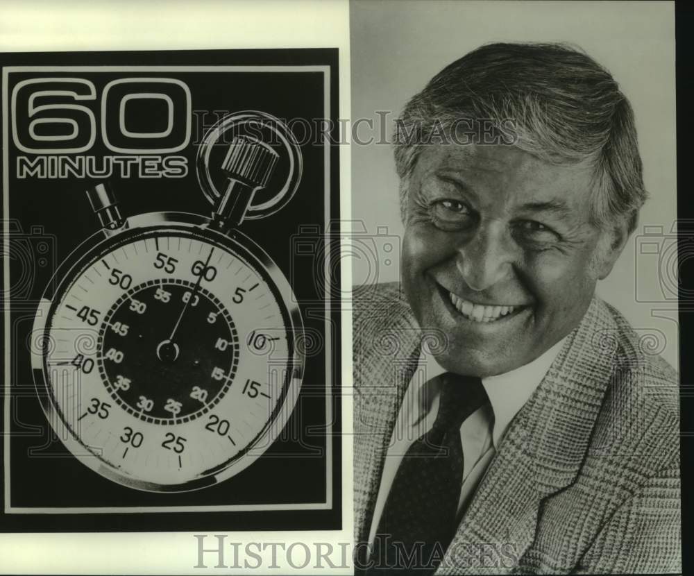 1987 Press Photo Don Hewitt, &quot;60 Minutes&quot; - nop34118-Historic Images