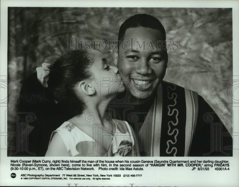 1993 Press Photo Mark Curry & Saundra Quarterman in "Hangin' With Mr. Cooper"-Historic Images