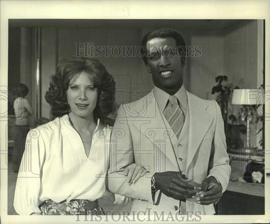 1977 Press Photo Actors Dorian Harewood and Catlin Adams in "Panic in Echo Park"-Historic Images