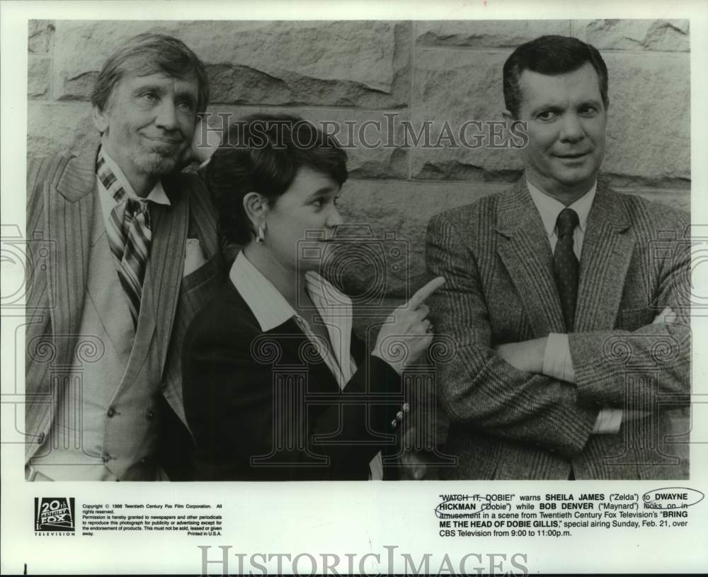 1988 Press Photo Dwayne Hickman in Bring Me the Head of Dobie Gillis, on CBS.-Historic Images