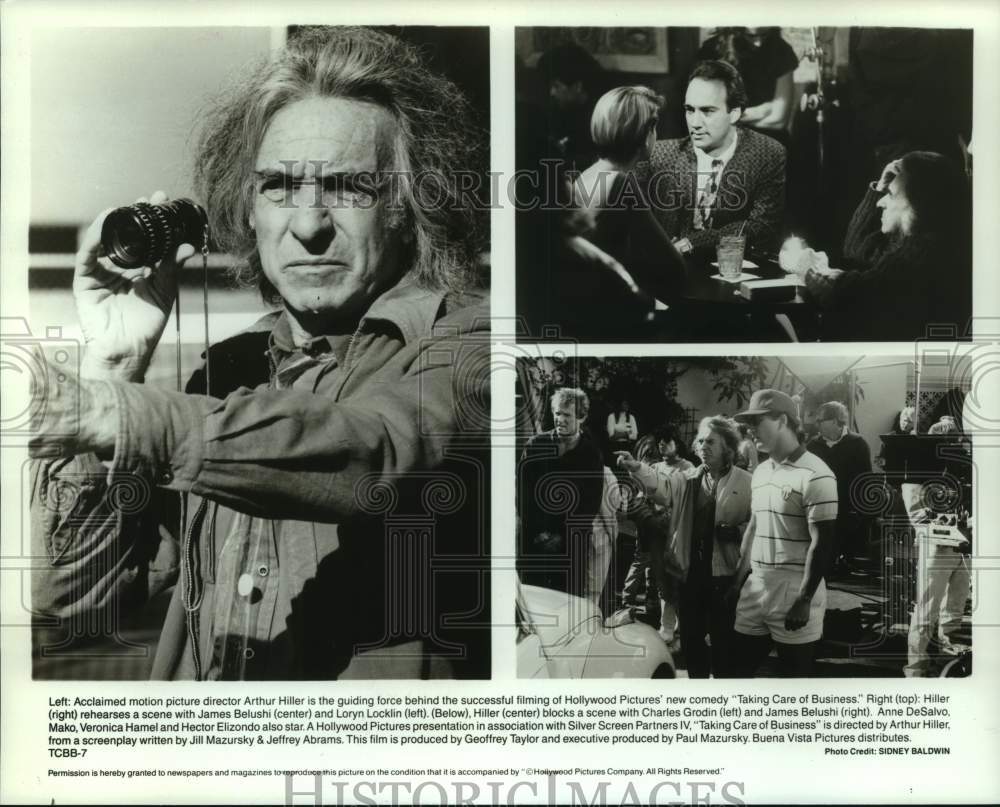 Press Photo Behind the scenes of the comedy film Taking Care of Business- Historic Images