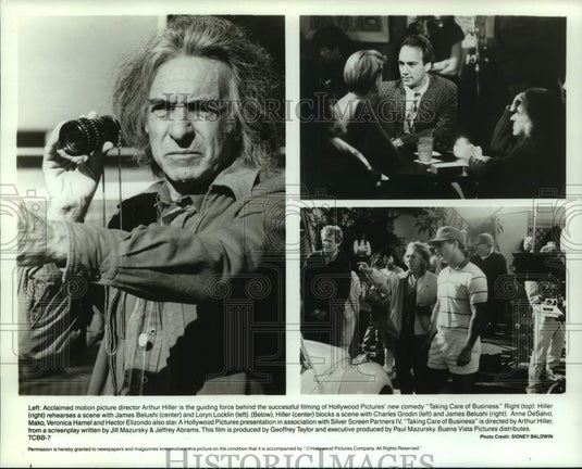 Press Photo Behind the scenes of the comedy film Taking Care of Business- Historic Images