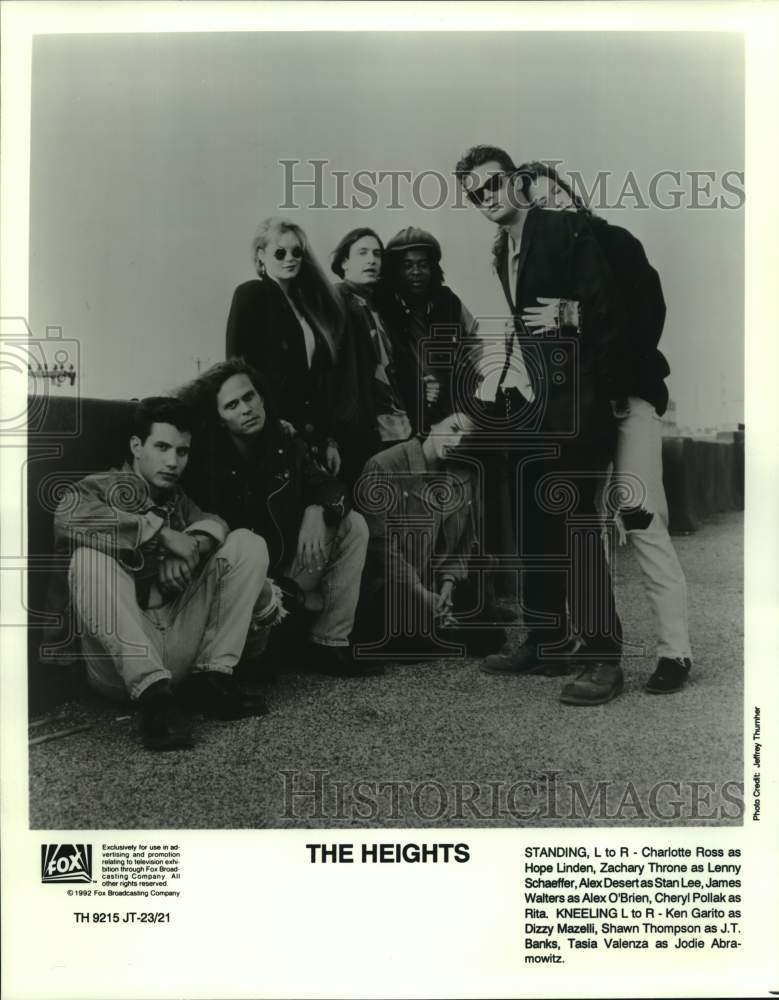 1992 Press Photo Charlotte Ross and cast of &quot;The Heights&quot; - nop34567-Historic Images