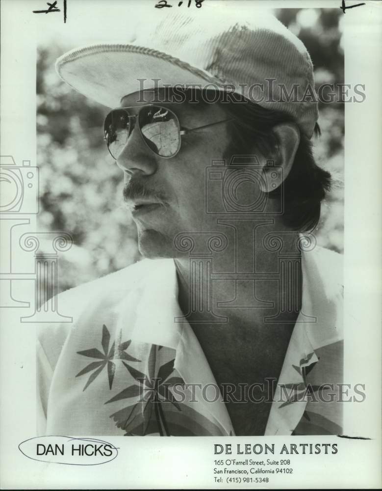 1984 Press Photo Singer Dan Hicks - nop35152-Historic Images