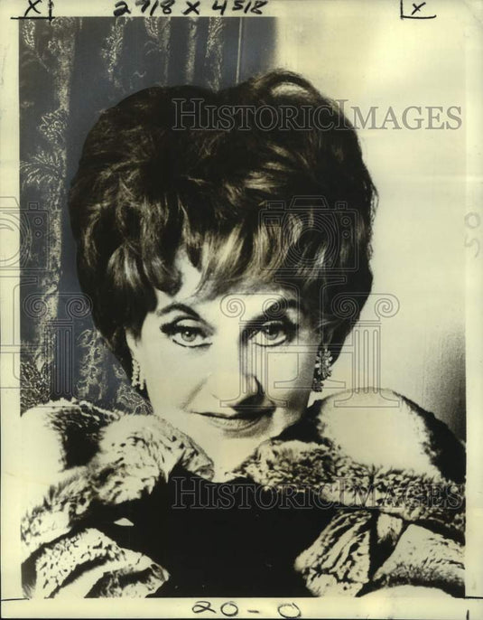 1978 Press Photo Actress Hermione Gingold in "Side by Side by Sondheim"-Historic Images