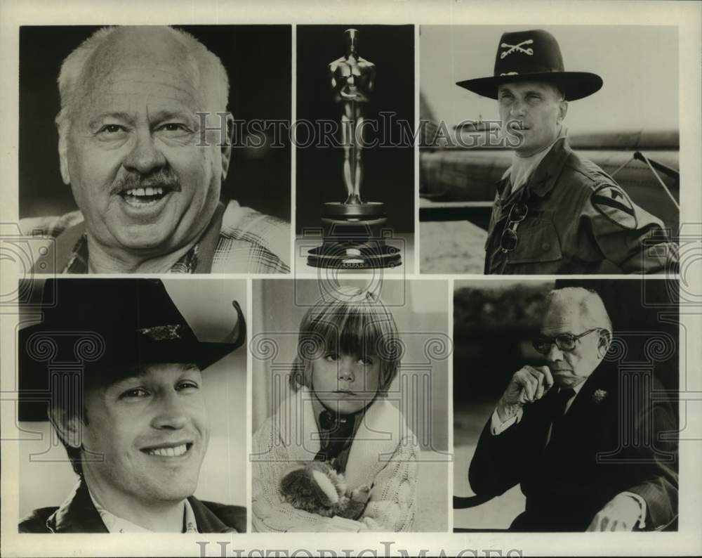 1980 Press Photo Actor Justin Henry and Actors of The 52nd Annual Academy Awards-Historic Images