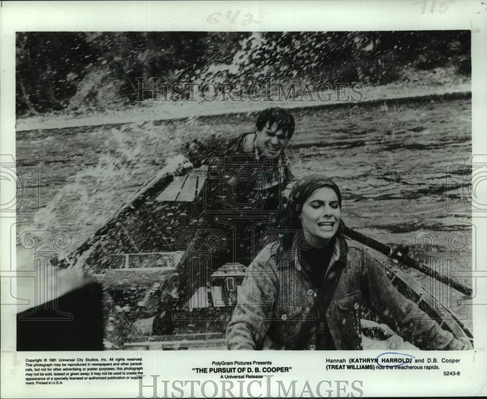 1981 Press Photo Kathryn Harrold &amp; Treat Williams in The Pursuit of D.B. Cooper-Historic Images