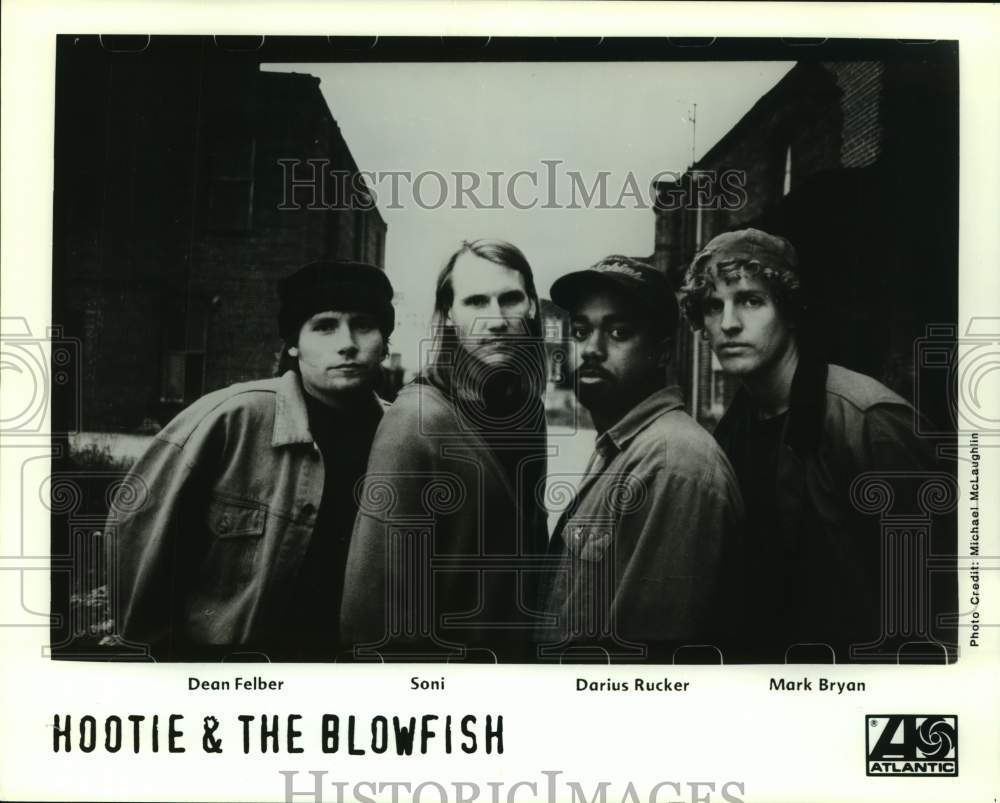 1995 Press Photo Members of the band &quot;Hootie &amp; The Blowfish&quot; - nop36256-Historic Images