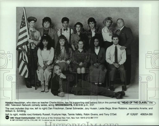 1987 Press Photo Howard Hesseman as teacher Charlie Moore, "Head of the Class"-Historic Images