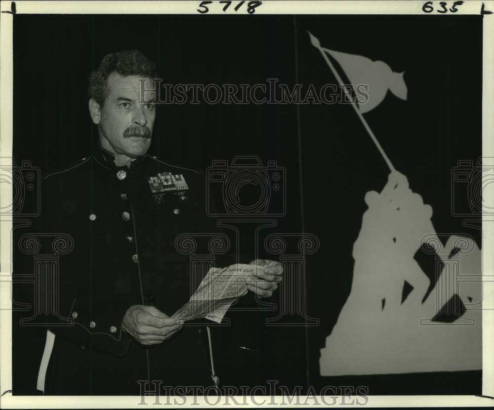 Press Photo Bill Holliday, New Orleans Actor in &quot;Made in America&quot; performance-Historic Images