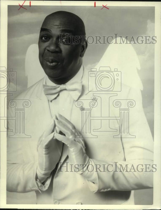 1989 Press Photo Actor Geoffrey Holder in "Ghost of a Chance" on CBS Television - Historic Images