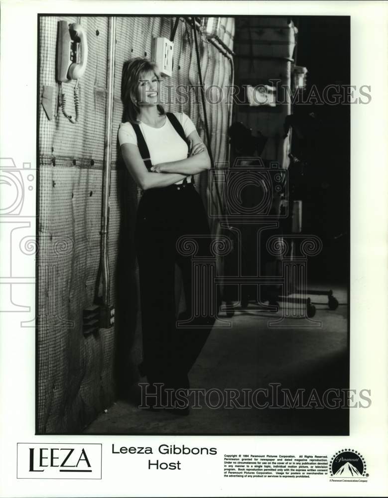 1994 Press Photo Leeza Gibbons hosts &quot;Leeza&quot; - nop37211-Historic Images