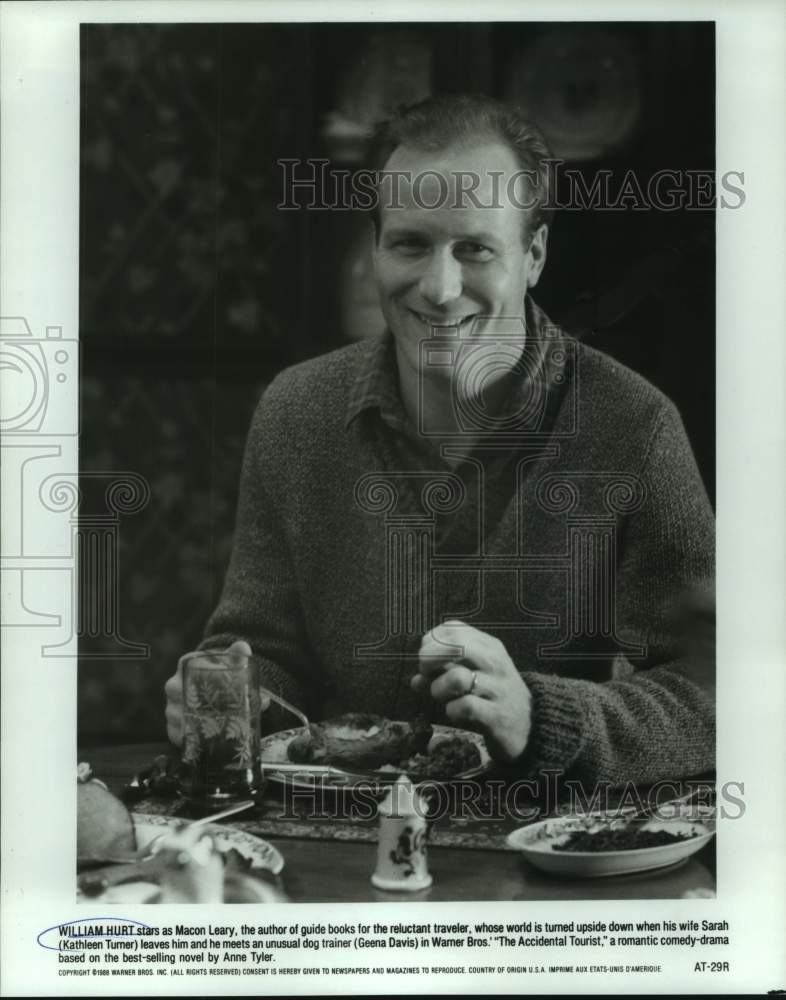 1989 Press Photo William Hurt stars as Macon Leary, &quot;The Accidental Tourist&quot;-Historic Images