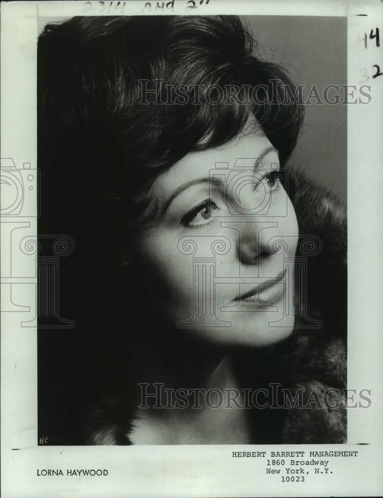 1982 Press Photo Soprano vocalist Lorna Haywood - Historic Images