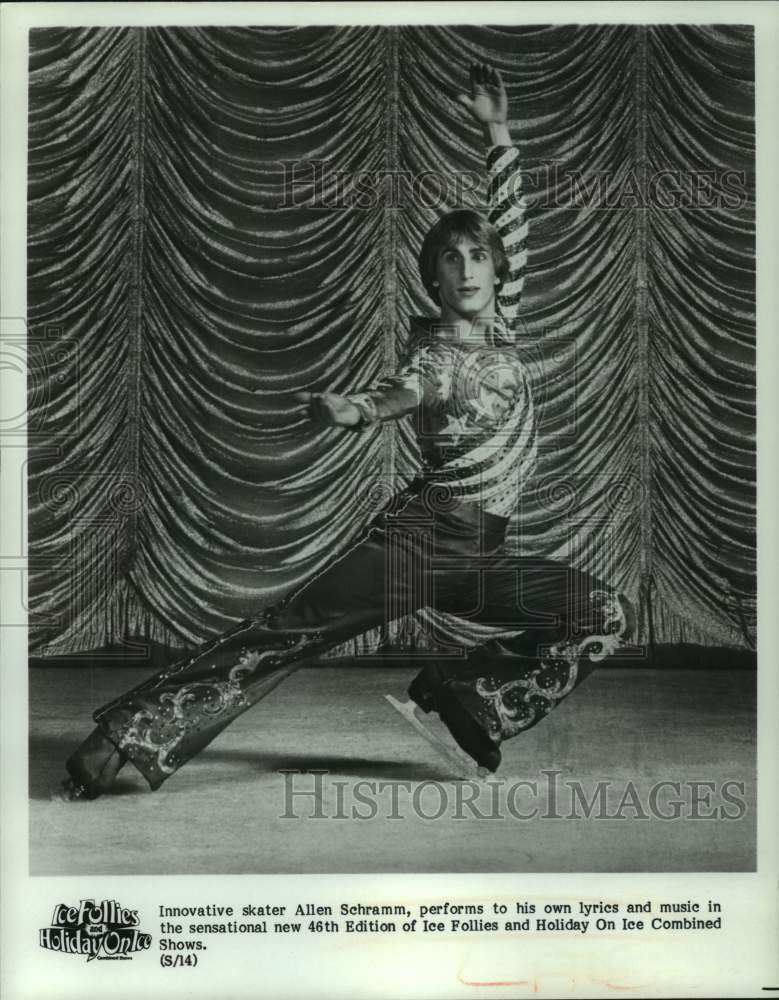 1982 Press Photo Allen Schramm on Ice Follies and Holiday On Ice Combined Shows - Historic Images