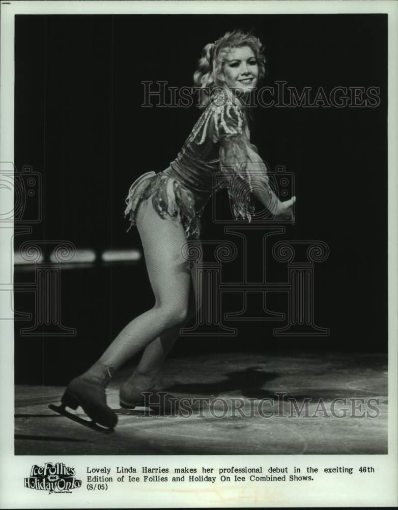 1982 Press Photo Linda Harries on Ice Follies and Holiday On Ice Combined Shows- Historic Images