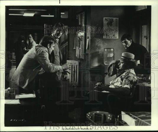 1977 Press Photo Actor Perry King with co-stars in "The Choirboys" movie-Historic Images