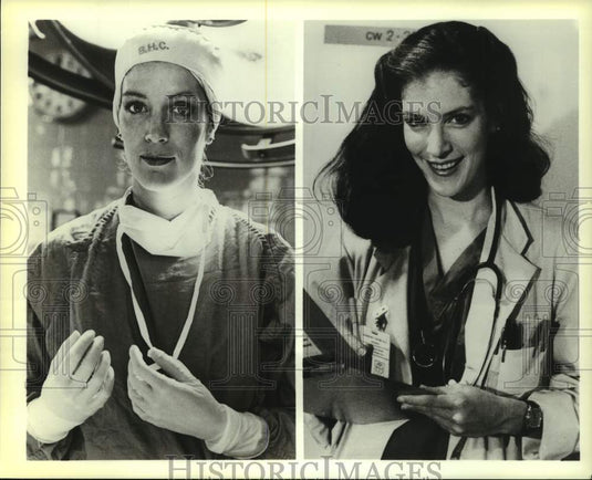 1986 Press Photo Patricia Kalember in "Kay O'Brien Surgeon" airing on CBS-TV.-Historic Images