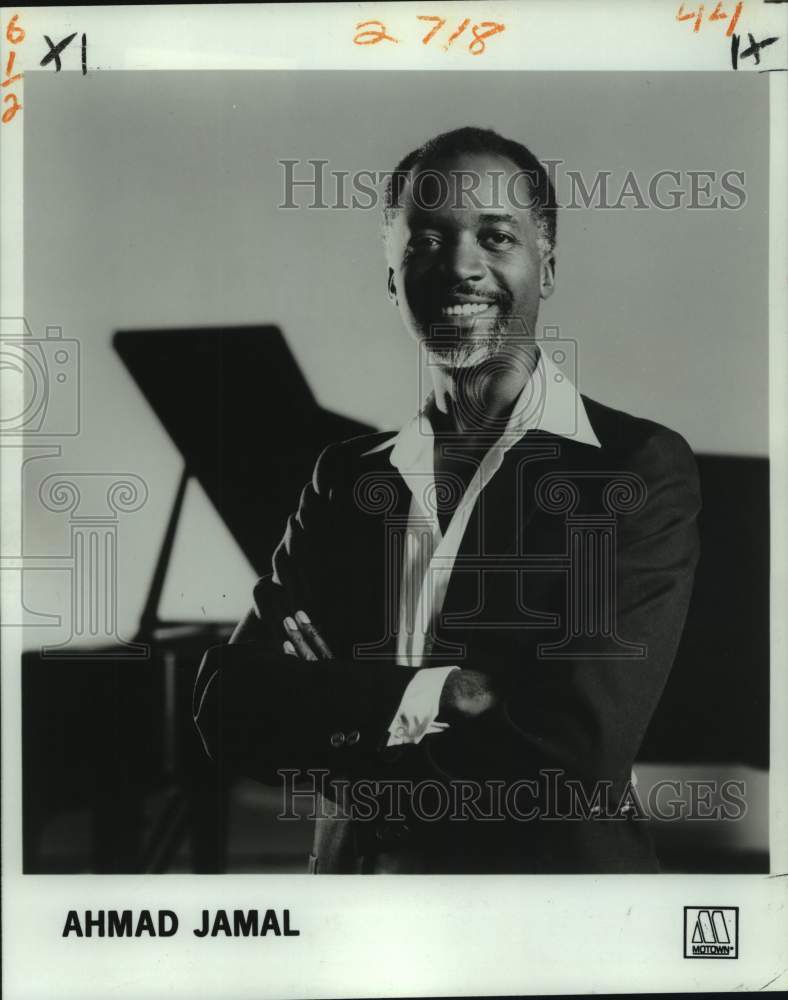 1984 Press Photo Ahmad Jamal, American Jazz Pianist - nop38964-Historic Images