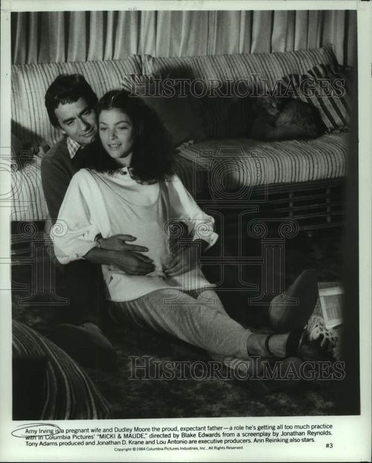 1984 Press Photo Amy Irving & Dudley Moore in "Micki & Maude." - nop38983-Historic Images
