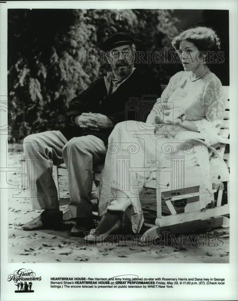 1987 Press Photo Rex Harrison and Amy Irving star in &quot;Heartbreak House&quot;-Historic Images