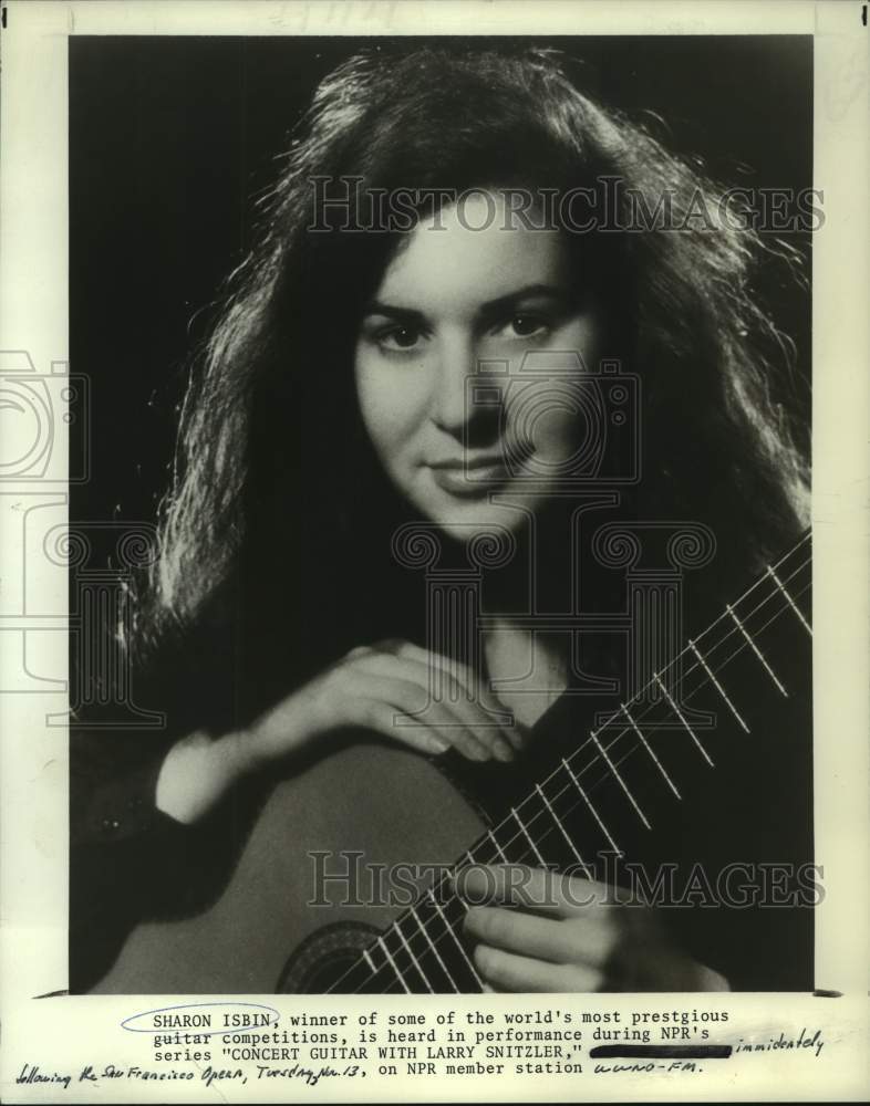 1979 Press Sharon Isbin during NPR&#39;s series &quot;Concert Guitar With Larry Snitzler-Historic Images