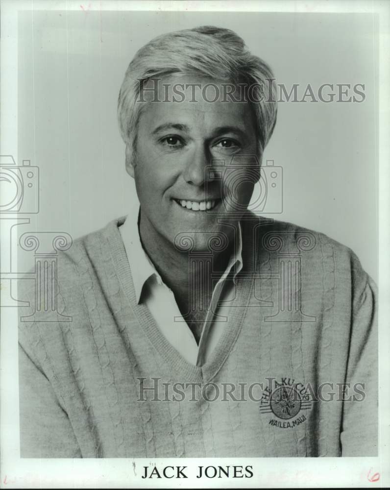 1988 Press Photo Singer Jack Jones, Entertainer - nop39440-Historic Images