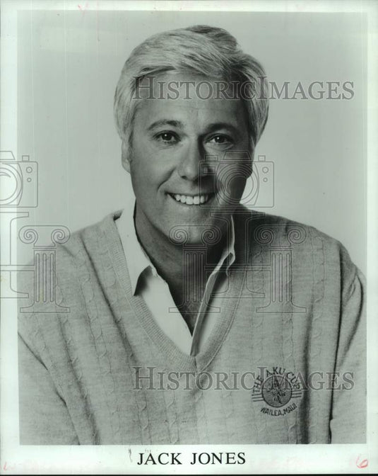 1988 Press Photo Singer Jack Jones, Entertainer - nop39440-Historic Images