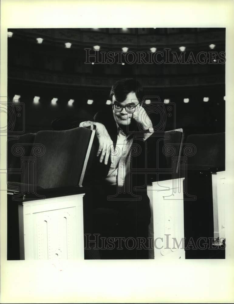 1989 Press Photo Garrison Keillor hosts &quot;A Pretty Good Night at Carnegie Hall&quot;-Historic Images