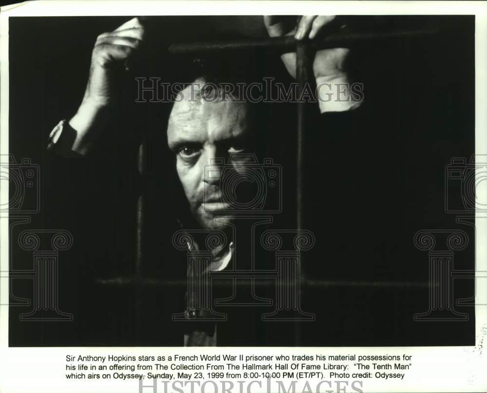 1999 Press Photo Sir Anthony Hopkins stars in &quot;The Tenth Man&quot; - nop40298-Historic Images