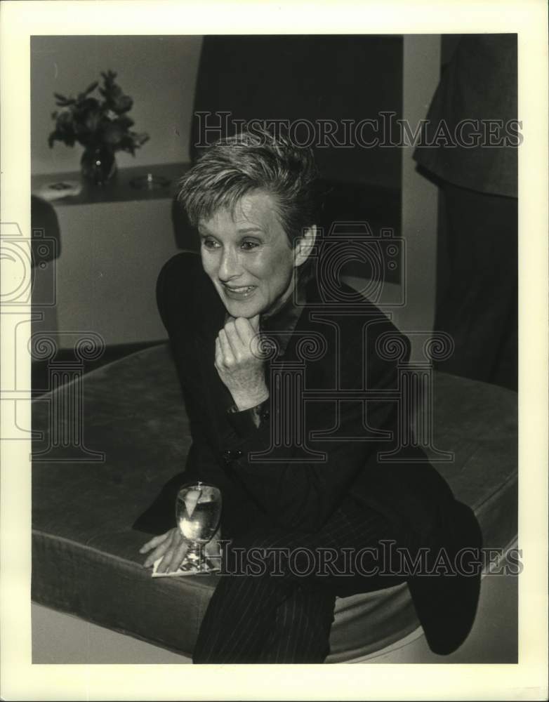 1987 Press Photo Actress Cloris Leachman at the New Orleans Convention Center-Historic Images