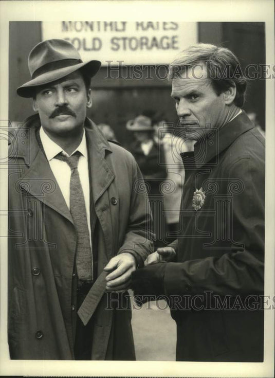 1986 Press Photo Cast of the "The Return of Mickey Spillane's Mike Hammer"-Historic Images