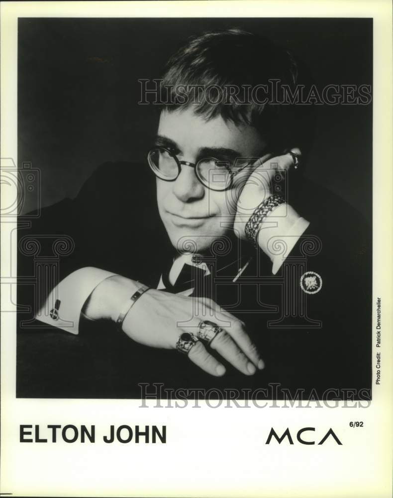 1992 Singer Elton John - Historic Images