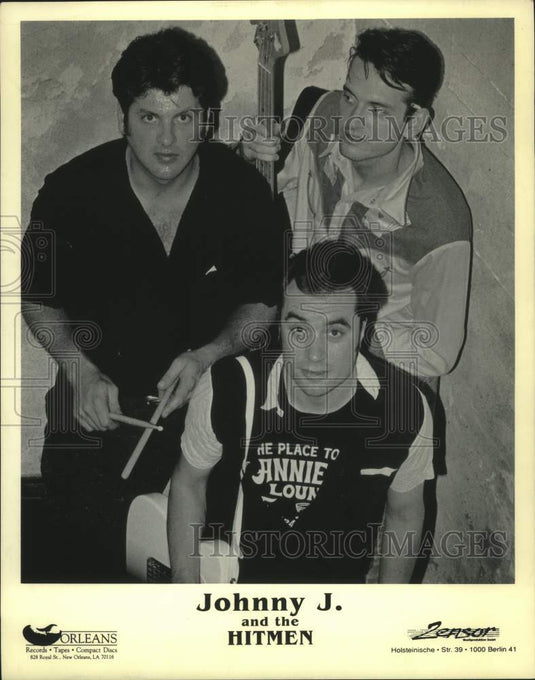Press Photo Members of Johnny J. and The Hitmen - Historic Images