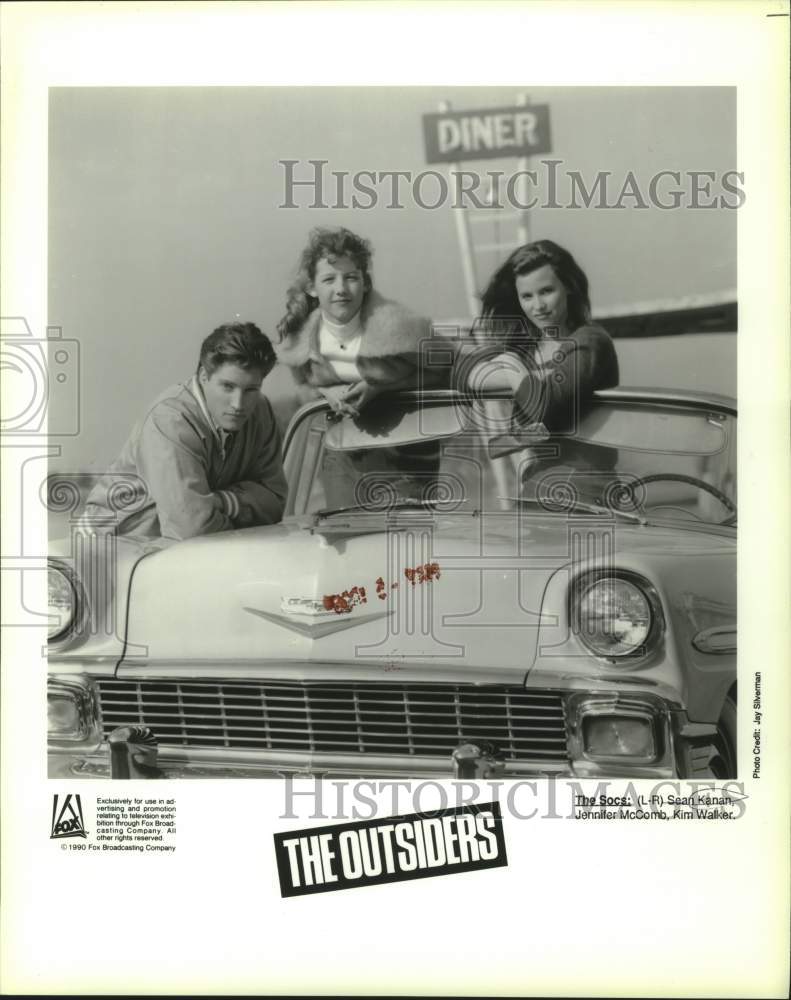 1990 Sean Kanan, Jennifer McComb, Kim Walker in "The Outsiders" - Historic Images