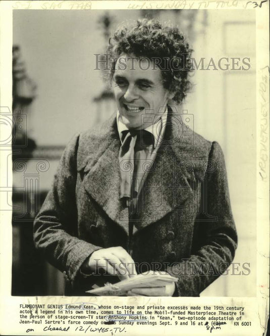 1979 Press Photo Actor Anthony Hopkins as Edmund Kean in "Kean" on Television-Historic Images
