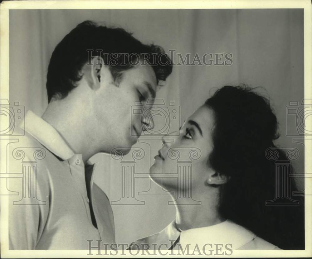 Press Photo John Giraud &amp; Melissa Ann Schwander in &quot;West Side Story&quot; at Le Petit - Historic Images