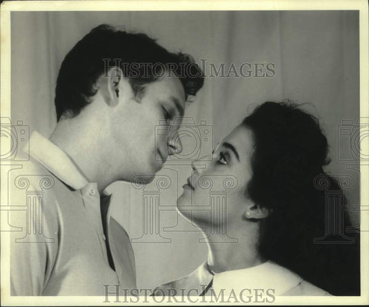 Press Photo John Giraud & Melissa Ann Schwander in "West Side Story" at Le Petit - Historic Images