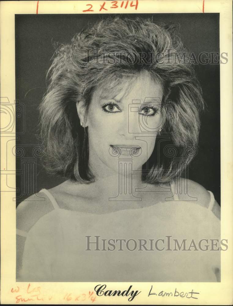 1987 Press Photo Candy Lambert, actress, model, dancer - nop42240-Historic Images