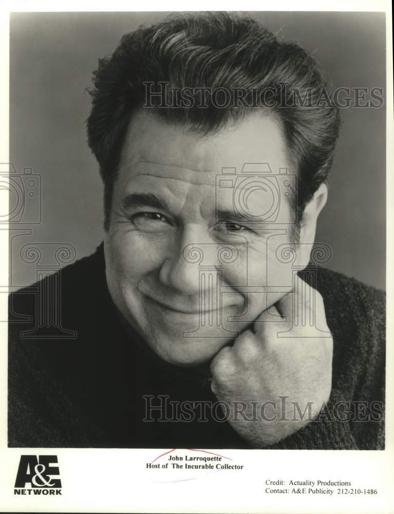 2001 Press Photo John Larroquette, host of &quot;The Incurable Collector&quot; - nop42366-Historic Images