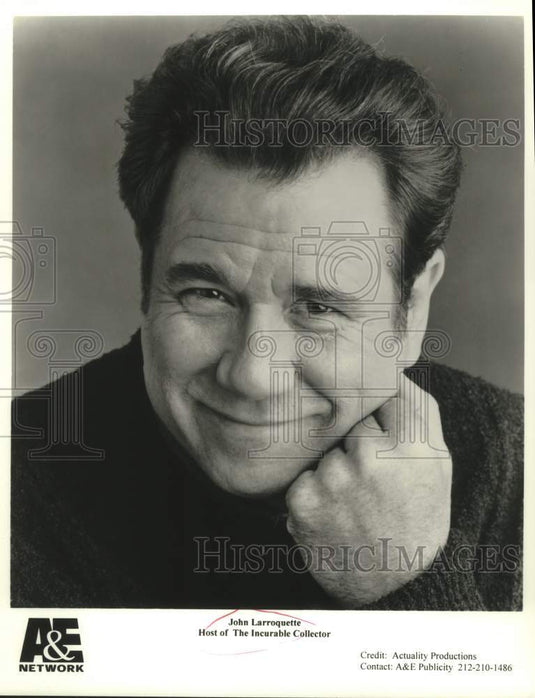 2001 Press Photo John Larroquette, host of "The Incurable Collector" - nop42366-Historic Images