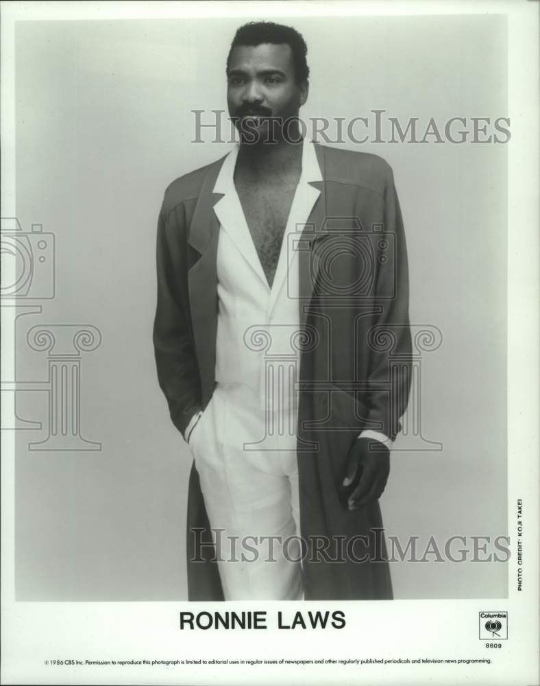 1986 Press Photo Ronnie Laws, American jazz, R&amp;B, and funk saxophonist.-Historic Images