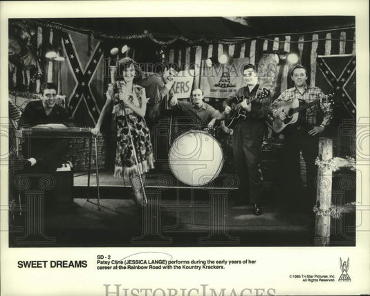 1985 Press Photo Jessica Lange stars in "Sweat Dreams" - nop42889-Historic Images