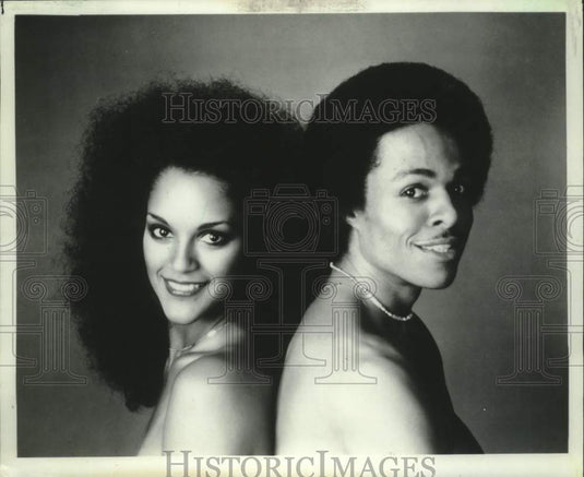 1980 Press Photo Jayne and Leon Isaac Kennedy - nop43086-Historic Images