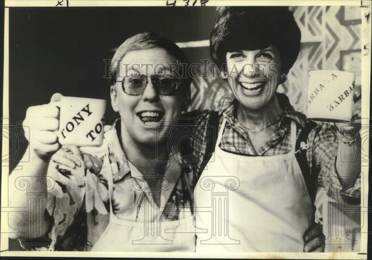1983 Press Photo Bruce Jordan and Marilyn Abrams starring in "Shear Madness"-Historic Images