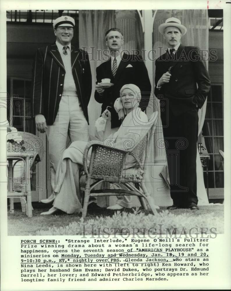 1988 Press Photo Cast of &quot;Strange Interlude,&quot; featured on &quot;American Playhouse&quot;-Historic Images