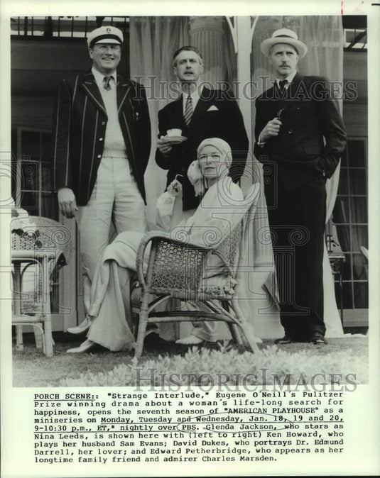 1988 Press Photo Cast of "Strange Interlude," featured on "American Playhouse"-Historic Images