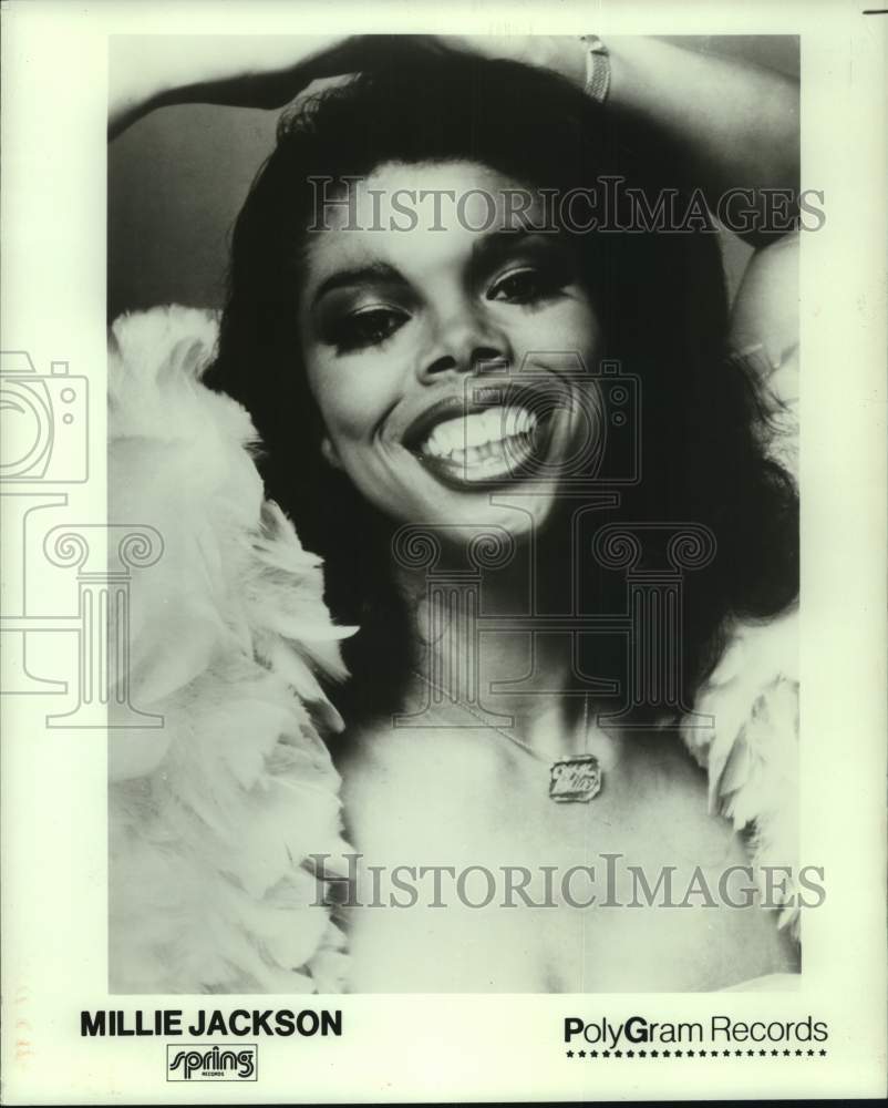 1984 Press Photo Singer Millie Jackson - nop43267-Historic Images