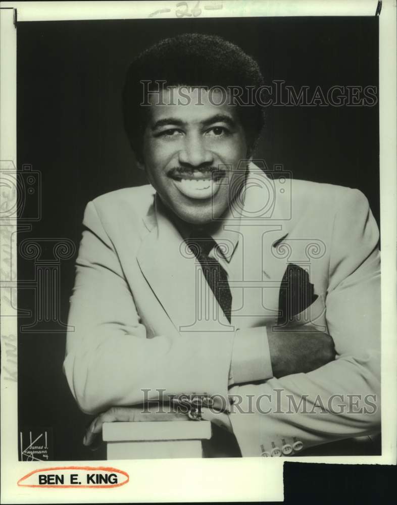 1987 Press Photo Singer Ben E. King - nop43337-Historic Images